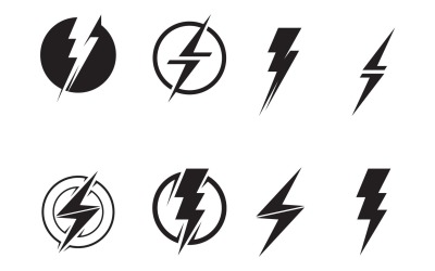 Logo Thunderbolt a symbol Vector V6