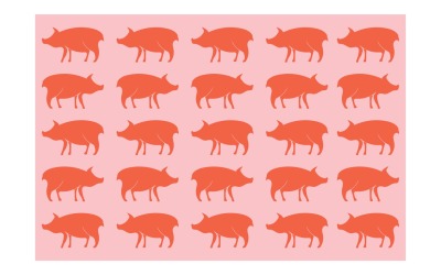 Pig Pattern And Symbol Vector V3