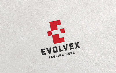 Professional Evolve - E betűs logósablon