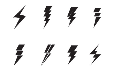 Thunderbolt Logo Aand Símbolo Vector V5