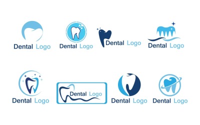 Zubní Logo šablona vektorové ilustrace Icon Design V2