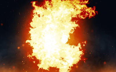 Firey Logo Reveal: After Effects template