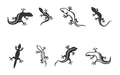 Vector de logotipo y símbolo de lagarto