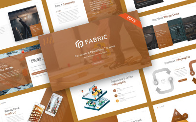 Конструкція з тканини Шаблон PowerPoint