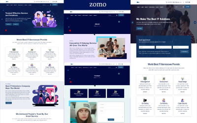 Modelo HTML5 da Zomo-IT Solutions &amp;amp; Services Company