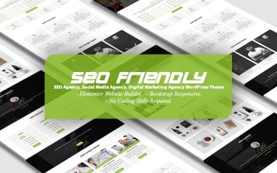 SEO Friendly - SEO 和数字营销机构登陆页面 WordPress 主题