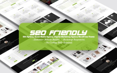 SEO friendly - Tema WordPress della pagina di destinazione dell&amp;#39;agenzia di marketing digitale e SEO