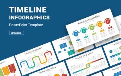 Timeline - modello di PowerPoint Infografica