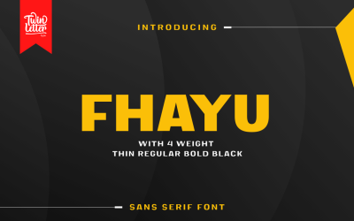 Fhayu ist eine wunderschöne serifenlose Schrift