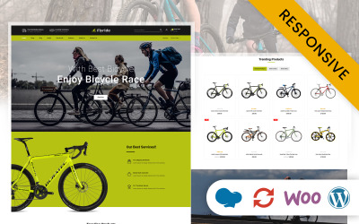 Flyride - Tema responsivo de WooCommerce de un solo producto para tienda de bicicletas