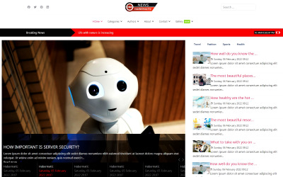 Habermatic Nachrichten und Zeitschriften Joomla4 Vorlage