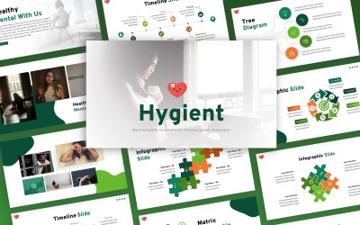 Higiena - uniwersalny szablon Powerpoint dla zdrowia psychicznego