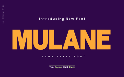 Mulane è un font versatile