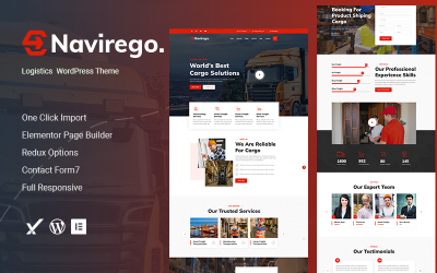 Navirego – Logistické téma WordPress