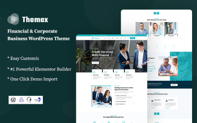 Themex - Finansal ve Kurumsal İşletme WordPress Teması