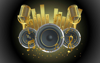 Ilustração de fundo musical