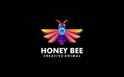 Logo colorato sfumato dell&amp;#39;ape