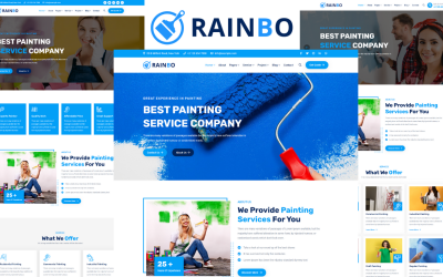 Rainbo - Plantilla HTML5 de empresa de servicios de pintura