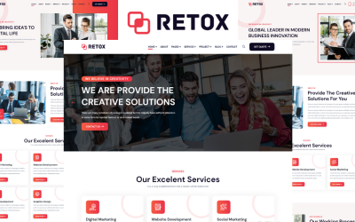Retox - Modèle HTML5 pour agence créative