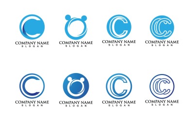 C Lettre Logo Modèle Vector Icon Design