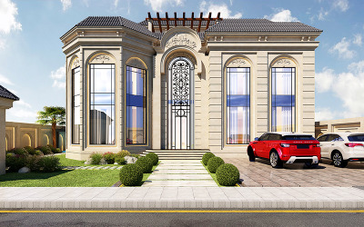 Decoração Modelo 3D da Villa