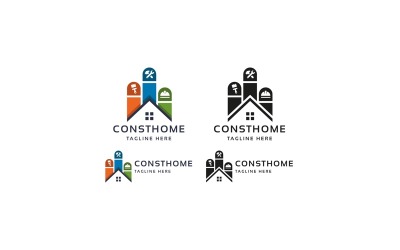 Home Construct Logo Template