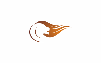 modello astratto di logo del leone