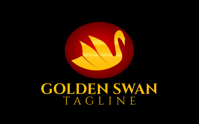 Gold Swan Custom Design Logo