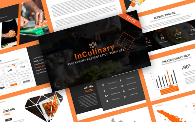 InCulinary Creative Food Шаблон PowerPoint