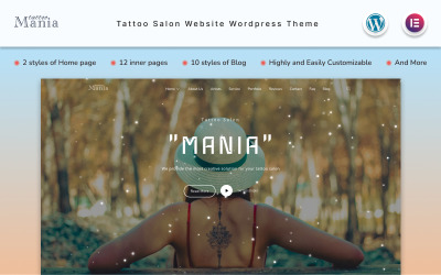 Mania - Tema Wordpress del sito Web di Tattoo Salon