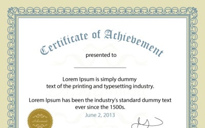 Experience Certificate Design Template - TemplateMonster