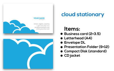 Cloud Stationary Business Card