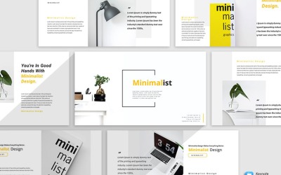Minimalistyczny projekt - szablon Keynote