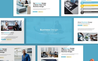 Zakelijk ontwerp - Sjablonen PowerPoint presentatie