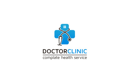 Hälsotjänst logotyp designmall
