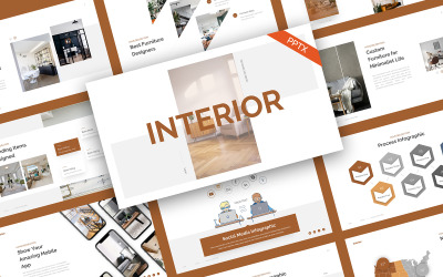 Innendekoration PowerPoint-Vorlage