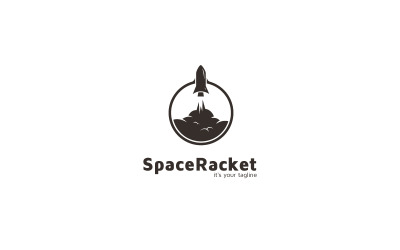 Space Rocket Logo Design Template