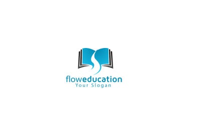 Knowledge Flow Logo Design Template
