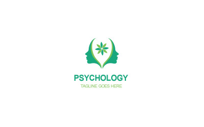 Logo psychologie, šablona návrhu loga