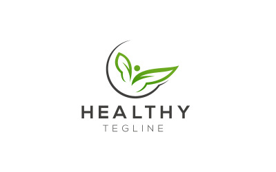 Bitkisel Sağlık Logo Tasarım Şablonu