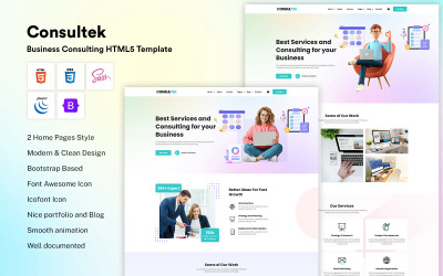 Consultek - Business Consulting HTML5-mall