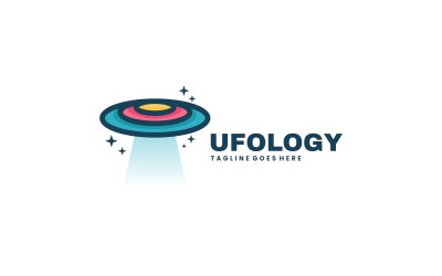 Logo de mascotte de couleur d&amp;#39;ufologie