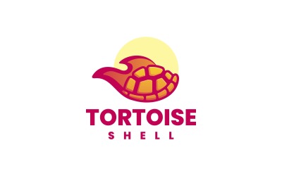 Logo semplice del guscio di tartaruga