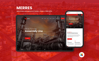 Merres - Industriële en productie Joomla 4-sjablonen