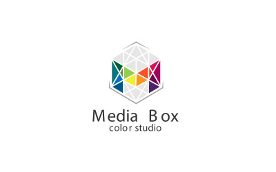 Färg M-logotypdesignmall