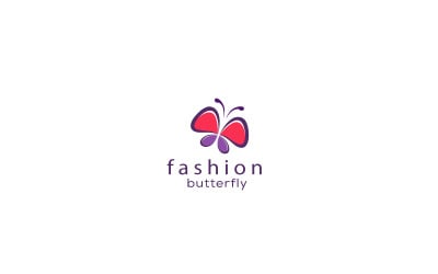 Fashion Butterfly Logo Design Template
