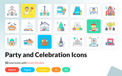 Партії та святкування іконки