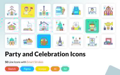 Party and Celebration Icons