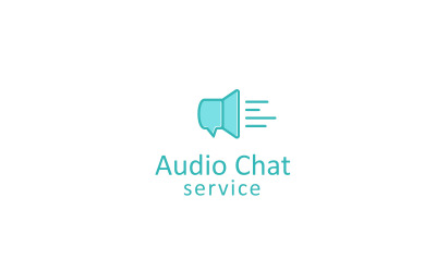 Sesli Sohbet Logo Tasarım Şablonu