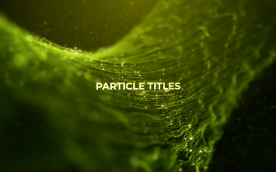 Particles Titles Motion Graphics Template